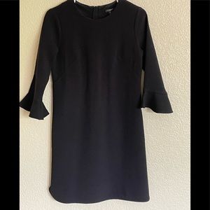 Ann Taylor Black Brel Sleeve Dress, Sz 4P
